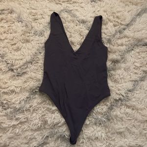 Aritzia Grey Bodysuit